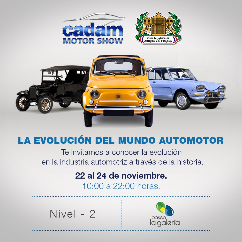 “La evolución del mundo automotor” con autos antiguos y clásicos se presenta en Cadam Motor Show