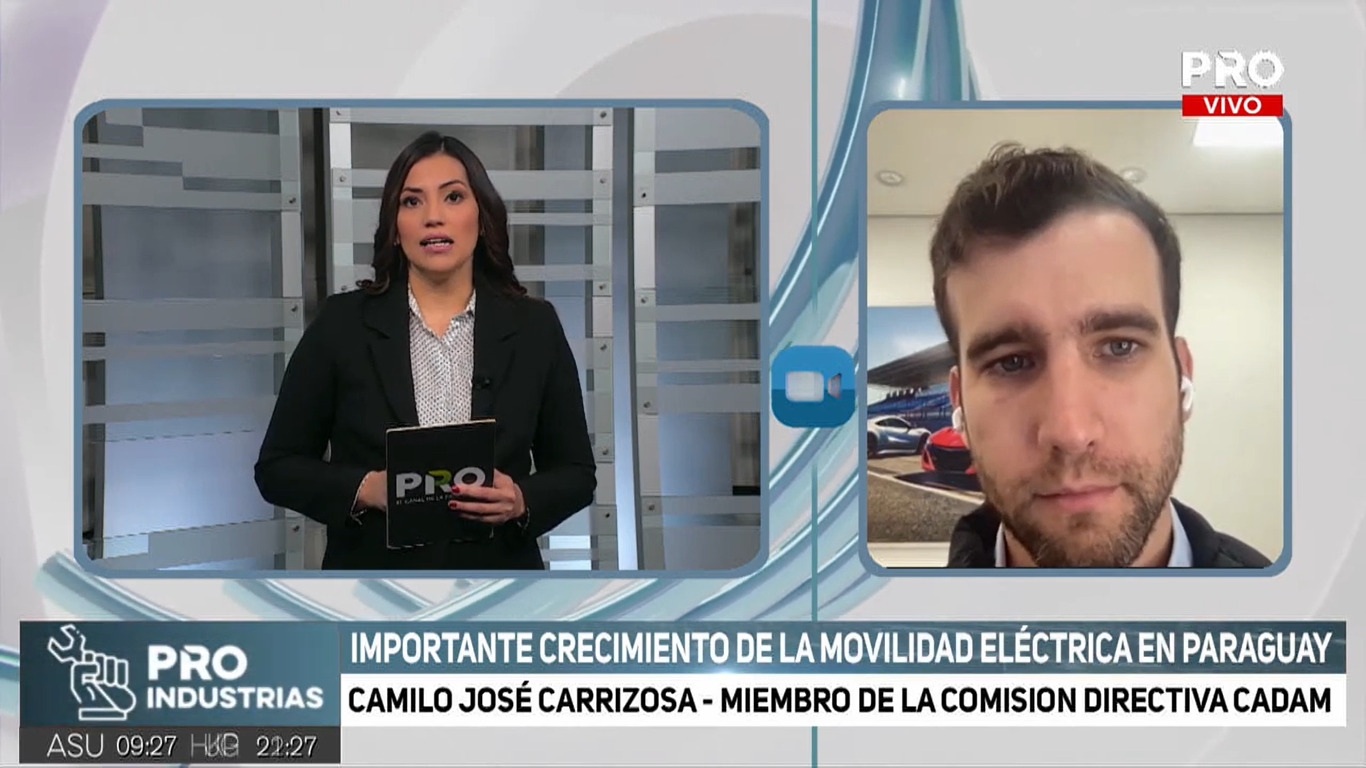 Participación de Camilo José Carrizosa, miembro de CADAM, en el programa "Pro Industrias".