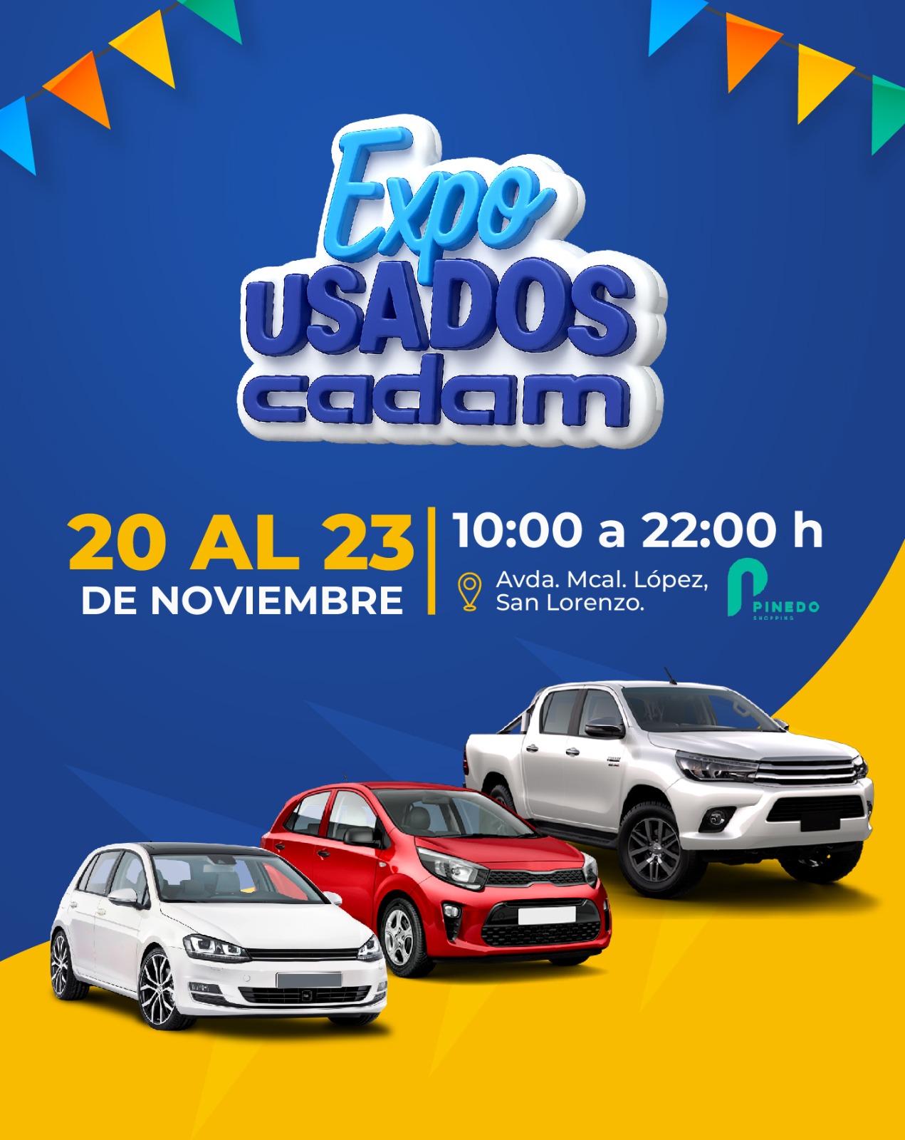 Expo Usados de Cadam será del 13 al 16 de noviembre
