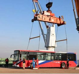 Buses eléctricos marcan el avance de la electromovilidad en el transporte público.